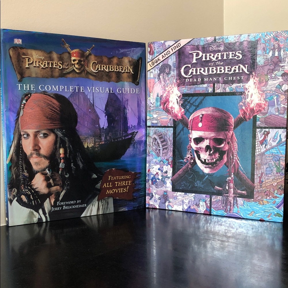 Pirates of the Caribbean Disney Visual Guide/Dead Man's Chest- 2 Hardcover Books